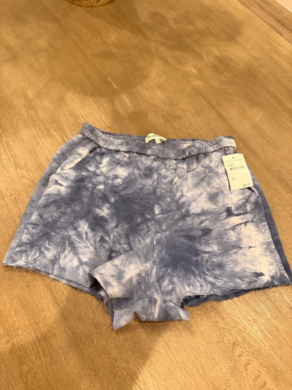 NWT! Heartloom Blue Tie-Dye Lounge Shorts (Size: Small)